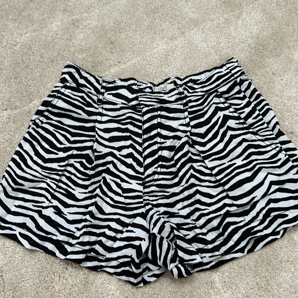 Loft zebra print soft shorts